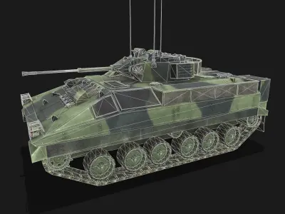 Tank FV511 Low-poly 3D model