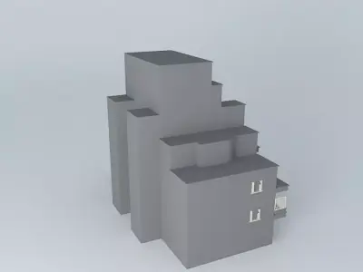 Art deco architecture building Free 3D model