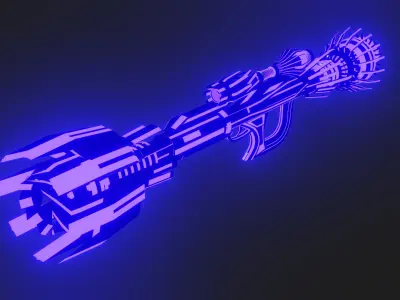 sciencefction cannon  3D model