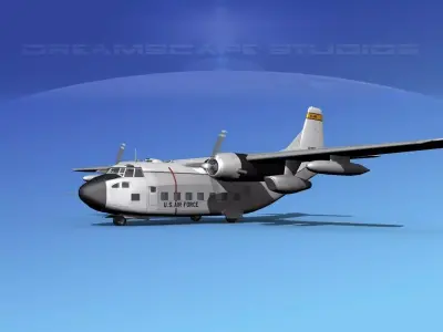 Fairchild VC-123K Provider V02 3D model