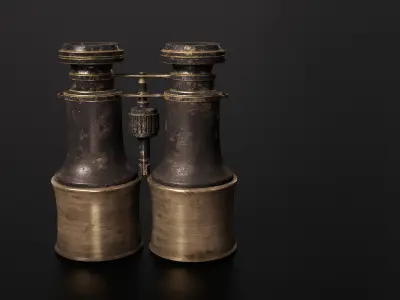 Antique Binocular 3D model