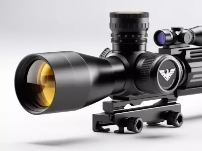 Precision Tactical Rifle Scope 3D model