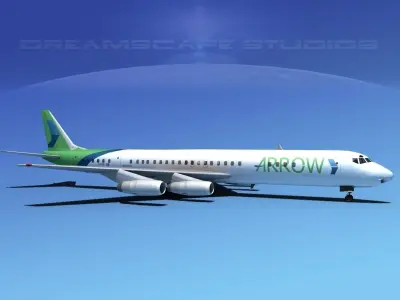 Douglas DC-8-63F Arrow Cargo 3D model