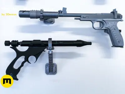 Star Wars Blaster Holder Free 3D print model