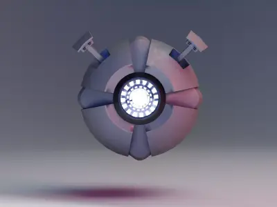 Sci-Fi Drone Mk2 Low-poly 3D model