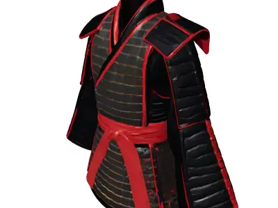 Traditional Samurai Armor Suit 3D model