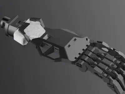 robotic hand part scifi vol4 3D model