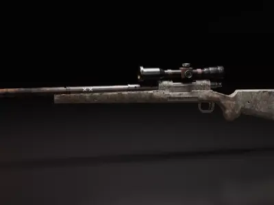 sniper m24 Low-poly 3D model