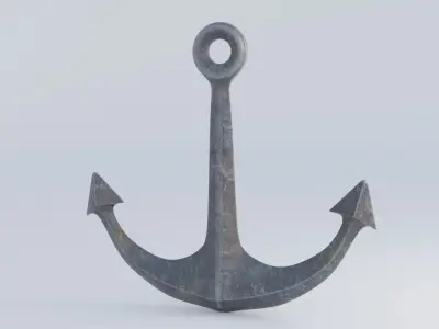 Anchors 4K Low-poly 3D model