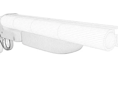 Sawn-Off Double Barrel 3D model