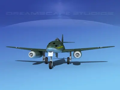 Messerschmitt ME-262A1 Swallow V08 3D model
