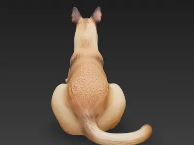 Dog 3D Model - Simple 3D model