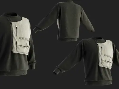 3 Tactical shirts for men 3D model