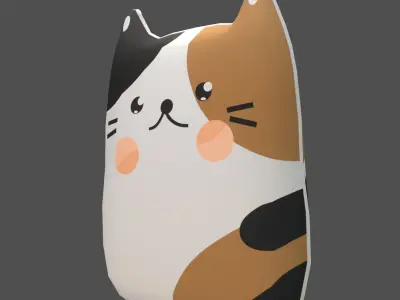 Plush Cat Free 3D model