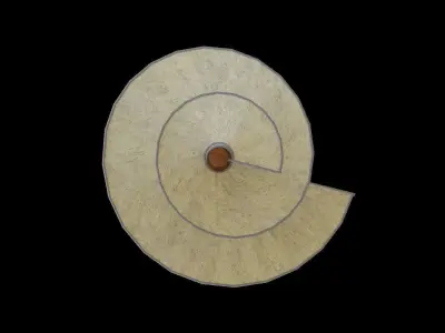  Aerial Screw Low-poly 3D model