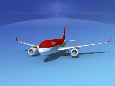 Airbus A350-800 Avianca 3D model