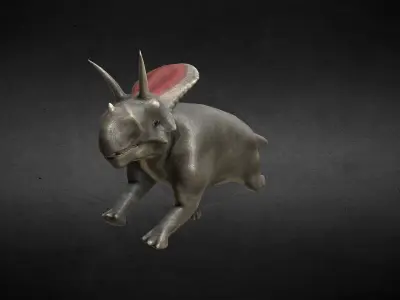 Torozaur Jurassic Dinosaur Low-poly 3D model