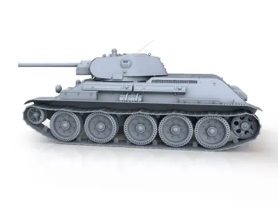 T-34-76 - Model 1941 - Soviet Medium Tank 3D model