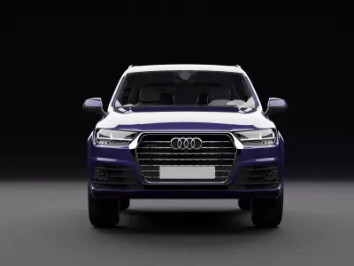Audi Q7 Tfsi e Midnight Blue 3D model
