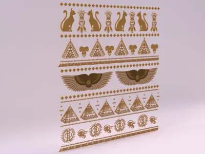 Egyptian Symbols - 031 Low-poly 3D model