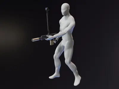 Anaconda Picatinny Rail Mount Free low-poly 3D model