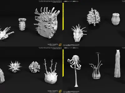 ALIEN PLANTS Collection 2 3D model