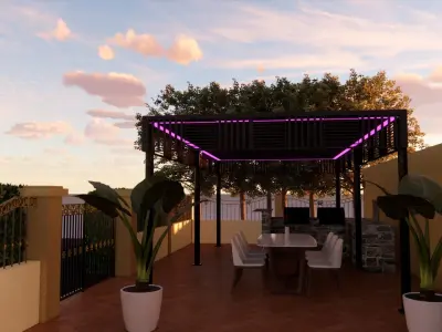 two nice pergola Free 3D model