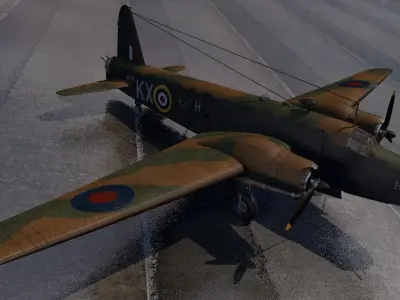 Vickers Wellington Mk-3 3D model