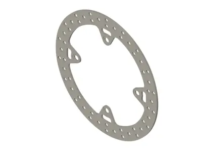 Brake disc TRW MST204 3D model