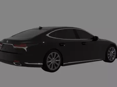 Lexus ls500 2019 Low-poly 3D model