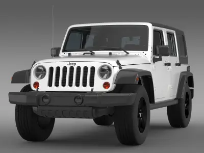Jeep Wrangler Call of Duty Black Ops 3D model