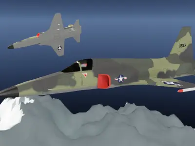 F5 in Vietnam Camoflage 3D model