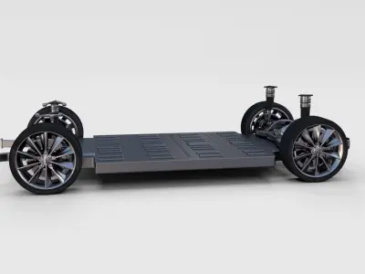 Tesla Model S Chassis rev 3D model