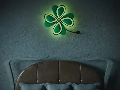 Clover Wall Decor Free 3D model