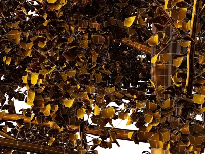 Maidenhair Ginkgo Biloba Tree 06 3D model