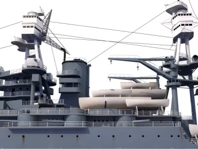 BB-39 USS Arizona 1941 Battleship 3D model