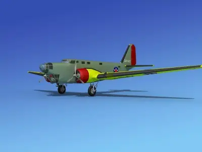 Douglas B-18A Bolo V07 3D model