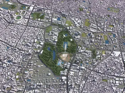 Dhaka Low-poly 3D model