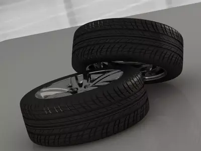 Car tyre model 3D model