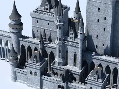 Fantasy Castle 002 3D model