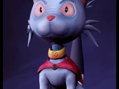 Michs cartoon cat 3D model