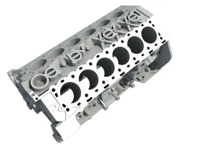 V12 Engine Block 3D model