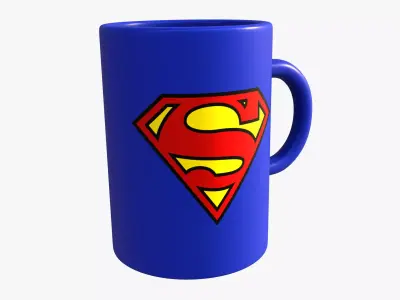 Superman Cup Free 3D model