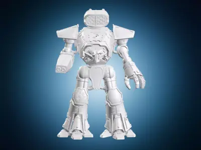Titan Machine War Miniature 3D print model