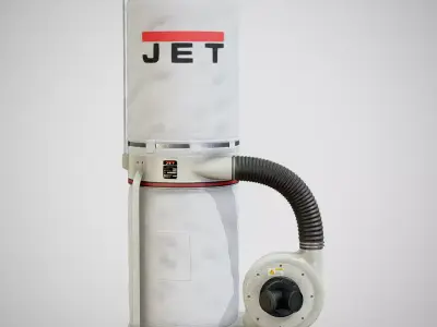 Sawdust Collector - JET 01 Clean Low-poly 3D model