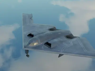 B-2 Spirit Stealth Bomber - High-Detail Realistic 3D Model 3D model