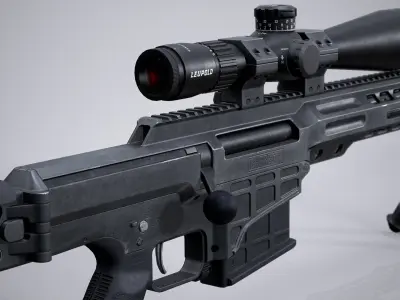 Barrett MRAD Low-poly 3D model