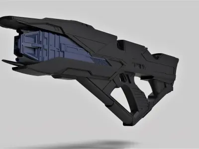 Vengeance Rifle from the movie Star Trek Into Darkness 2013 3D model