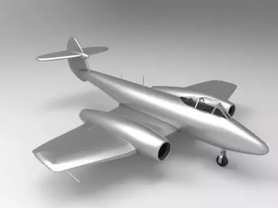 gloster meteor clasic 3D model
