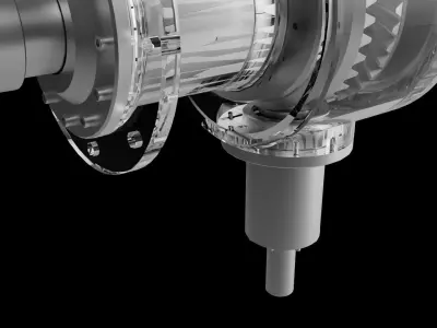 Anti-rotor helicopter gear 3D print model